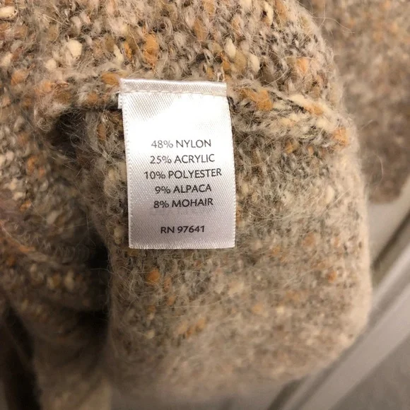 J Jill Alpaca Mohair Blend Knit Duster Cardigan Multicolor Size Medium - Picture 12 of 14